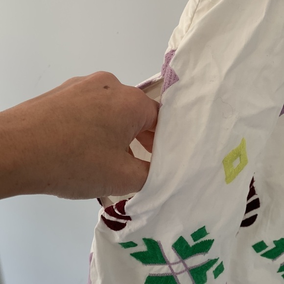 Anthropologie Embroidered Mini‎ Dress, XS cut out back - Picture 12 of 16